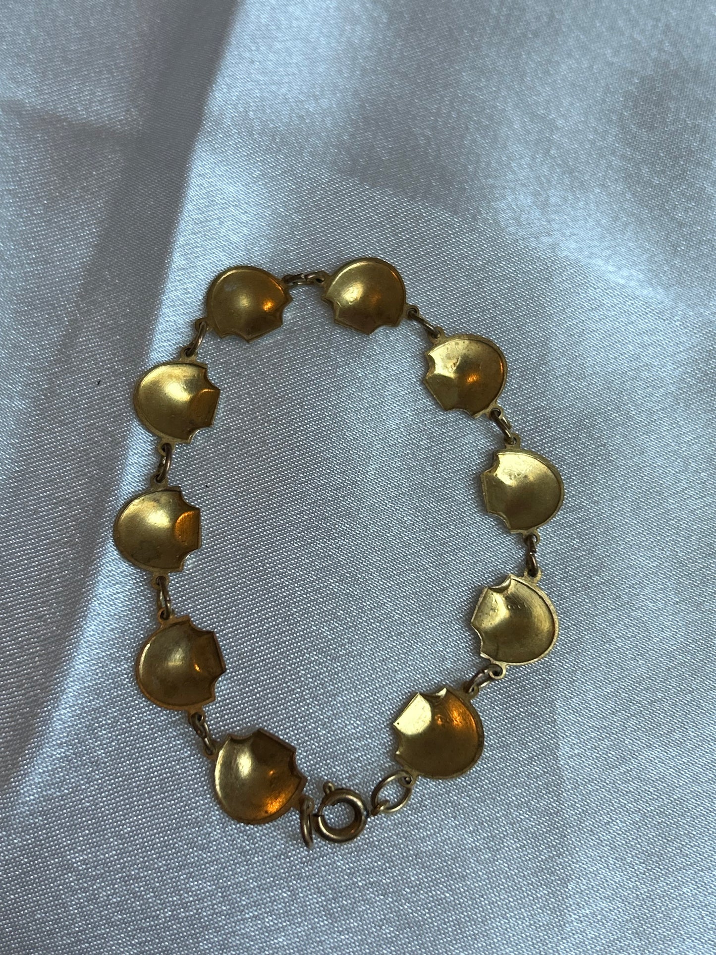 Bracelet vintage en or de Tolède modèle coquillage