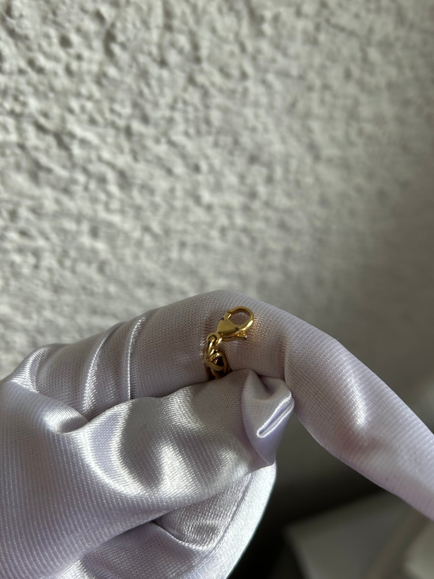 Splendide bracelet en plaqué or d’occasion maille palmier