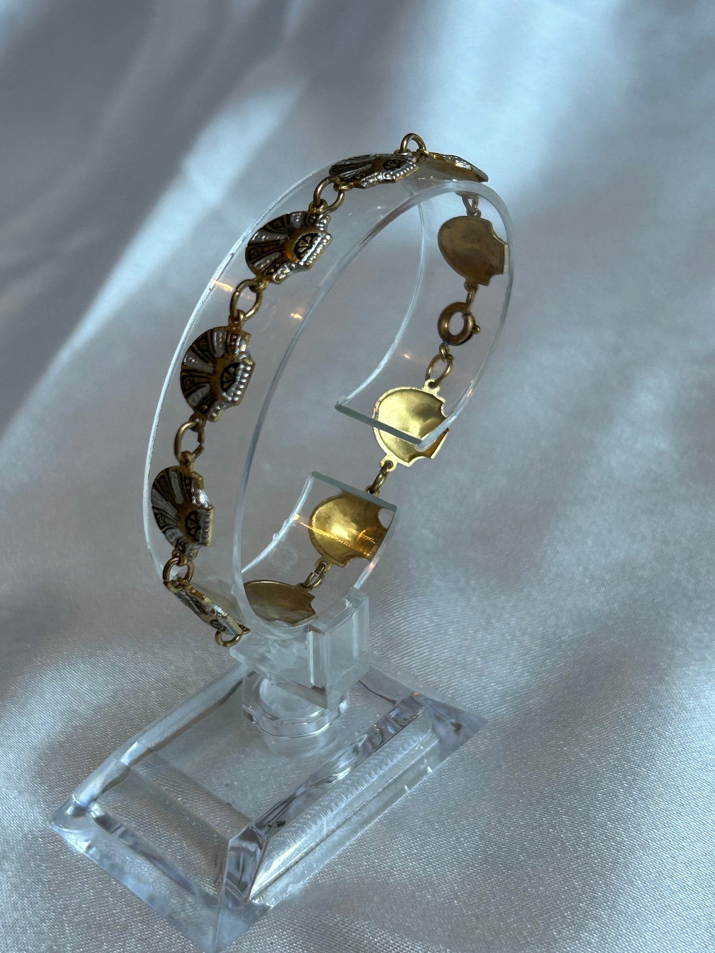 Bracelet vintage en or de Tolède modèle coquillage