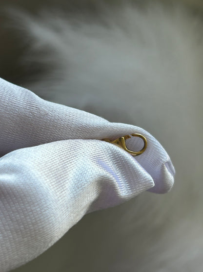 Bracelet en plaqué or maille atypique doré